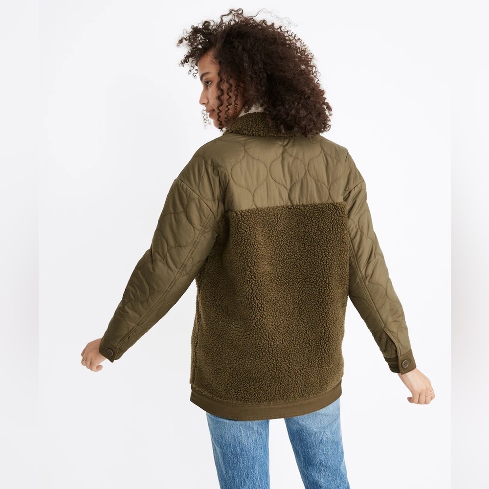 Madewell Hybrid Sherpa Jacket NWT - Picture 3 of 8